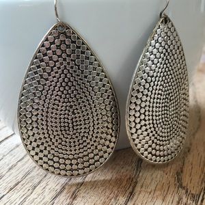 Silver Teardrop Earrings